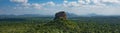 Viewpoint towards the Lions Rock, Sigiriya, Sri Lanka Royalty Free Stock Photo