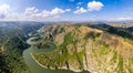 Viewpoint Vidikovac Molitva, canyon of Uvac river, Serbia Royalty Free Stock Photo