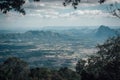 The viewpoint is between a walking path in the forest up to Phu Kradueng National Park, Loei Province