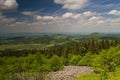 Viewpoint Wasserkuppe of the Rhoen low mountain range