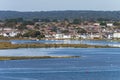 Views across Hengistbury Head and Christchurch Harbour in Dorset Royalty Free Stock Photo