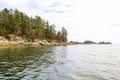 Views along the beautiful shorelines of the Gulf Islands off the shores of Vancouver Island