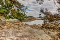 Views along the beautiful shorelines of the Gulf Islands off the shores of Vancouver Island