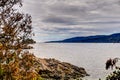 Views along the beautiful shorelines of the Gulf Islands off the shores of Vancouver Island Royalty Free Stock Photo