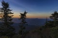 Views along the Blue Ridge Parkway in North Carolina, USA. Royalty Free Stock Photo