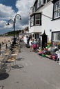 Lyme Regis, Dorset, England. The seafront and town