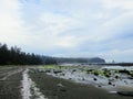 The views along the remote beaches of the west coast of Vancouver Island on the famous west coast trail hike. Royalty Free Stock Photo