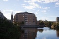 Views along the shore at Leith, Edinburgh, Scotland in the UK Royalty Free Stock Photo