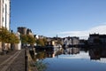 Views along the shore at Leith, Edinburgh, Scotland in the UK Royalty Free Stock Photo