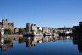 Views along the shore at Leith, Edinburgh, Scotland in the UK Royalty Free Stock Photo