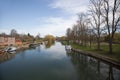 Views along the Thames at Wallingford, Oxfordshire in the UK