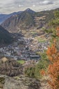 Views from the andorran mountains to Encamp town