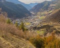 Views from the andorran mountains to Encamp town