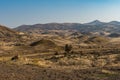 Views of the arid and colorful landscape of Painted Hills