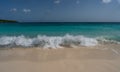 Calm Waves at Cas Abou Beach shoreline Views around the caribbean island of Curacao Royalty Free Stock Photo