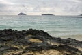 Views from beach at Floreana island Royalty Free Stock Photo