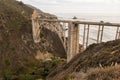 Views of the Bixby Creek Bridge at sunset in Big Sur, California, USA. Royalty Free Stock Photo