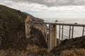 Views of the Bixby Creek Bridge at sunset in Big Sur, California, USA. Royalty Free Stock Photo