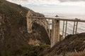 Views of the Bixby Creek Bridge at sunset in Big Sur, California, USA. Royalty Free Stock Photo