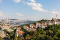 Views of the Bosphorus bridge and Istanbul