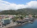 Views of a Caribbean village, prior to a hurricane