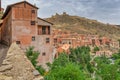 Views of the city and medieval wall of Albarracin, Teruel, Spain. Royalty Free Stock Photo