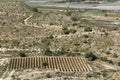 Views of the countryside of Monforte, Aspe and Novelda Royalty Free Stock Photo