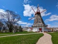 views of danish windmill in elk horn usa Royalty Free Stock Photo
