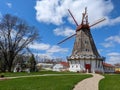 views of danish windmill in elk horn usa Royalty Free Stock Photo