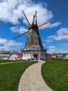 views of danish windmill in elk horn usa Royalty Free Stock Photo