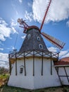 views of danish windmill in elk horn usa Royalty Free Stock Photo