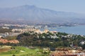 Views through Duquesa and Manilva through to Marbella and La Con Royalty Free Stock Photo