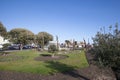 Views of the gardens at the seafront of Clacton, Essex in the UK