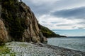 Views from the Governers staircase and the beach. Blow Me Down Provincial Park Newfoundland Canada Royalty Free Stock Photo