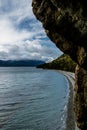 Views from the Governers staircase and the beach. Blow Me Down Provincial Park Newfoundland Canada Royalty Free Stock Photo