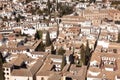 Aerial views of Granada city Royalty Free Stock Photo