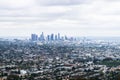 Views from Griffith Observatory over Los Angeles, USA Royalty Free Stock Photo