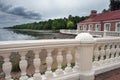 Views of the Gulf of Finland in Pertergof, Saint-Petersburg Royalty Free Stock Photo