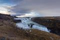 The Gullfoss waterfall in Iceland Royalty Free Stock Photo