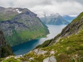 Views of HjÃ¯Â¿Â½rundfjorden from Urke ridge trail Urkeega, Norway