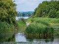 Views of Hungarian nature reserve Kis Balaton Little Balatonin the near from Lake Balaton