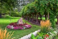 Views from the International Peace Gardens which is a botanical garden located in Jordan Park in Salt Lake City, Utah which was co