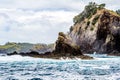 Views of the Islands from a charter boat. Bay of Islands New Zealand Royalty Free Stock Photo