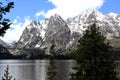 Jenny Lake Grand Teton Mountains at Grand Tetons National Park Royalty Free Stock Photo