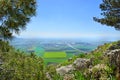 Views of the Jezreel Valley from the Mount Precipice, Nazareth, Lower Galilee, Israel