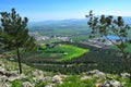 Views of the Jezreel Valley from the Mount Precipice, Nazareth, Lower Galilee, Israel