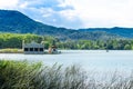 Views of Lake Banyolas, Girona, Catalonia, Spain Royalty Free Stock Photo