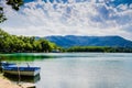 Views of Lake Banyolas, Girona, Catalonia, Spain Royalty Free Stock Photo