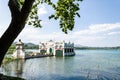 Views of Lake Banyolas, Girona, Catalonia, Spain Royalty Free Stock Photo