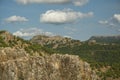 views of the landscape of Segura de la Sierra located in the Natural Park of the Sierras de Cazorla Segura y las Villas Spain